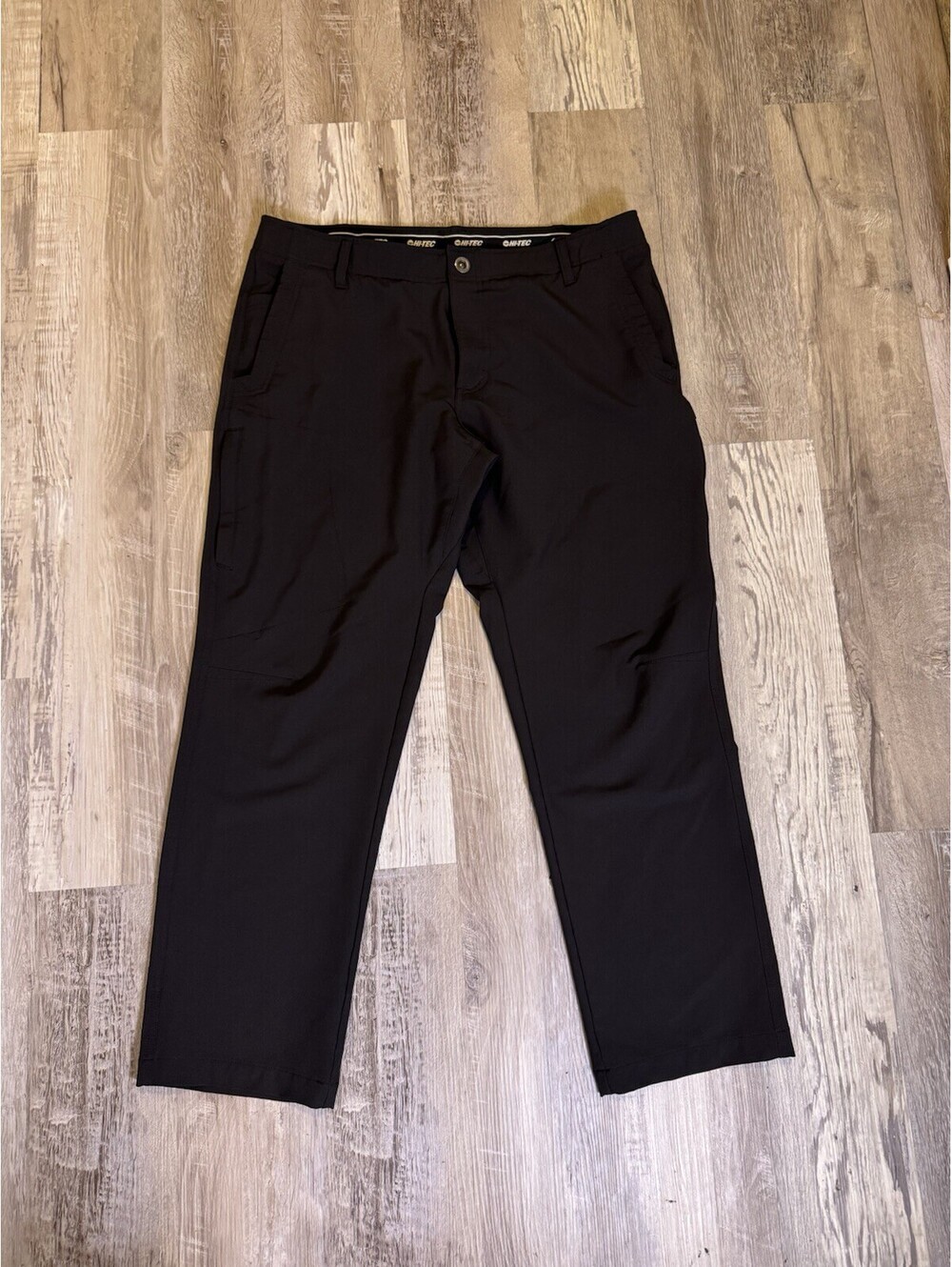 Hi-Tec Mens 36x30 Black Performance Hiking Utility Pants Stretch